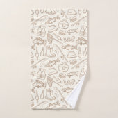 Kids Fishing Gear Fish Angler Hiking Camping Beige Bad Handdoek (Handdoek)