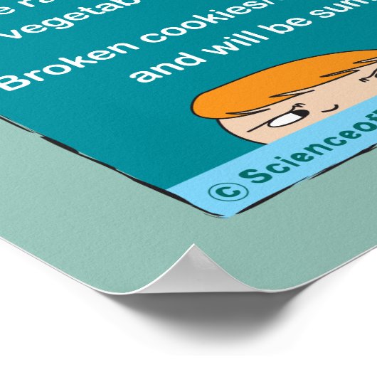 Kids' Food Rules #1 (blue-green) Poster (Hoek)