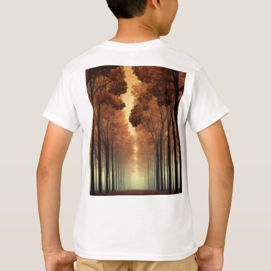 Kids Forest Tree Logo T-Shirt | Nature Adventure T (Achterkant)