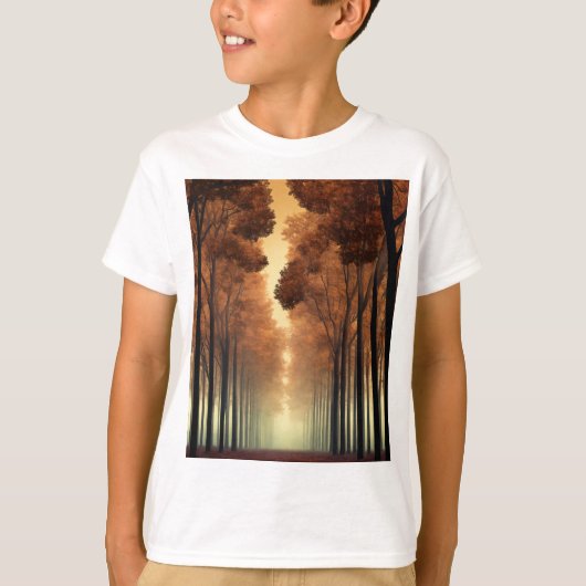 Kids Forest Tree Logo T-Shirt | Nature Adventure T (Voorkant)