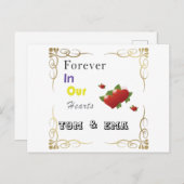 Kids Forever In Our Hearts Aankondigingskaart (Voorkant / Achterkant)