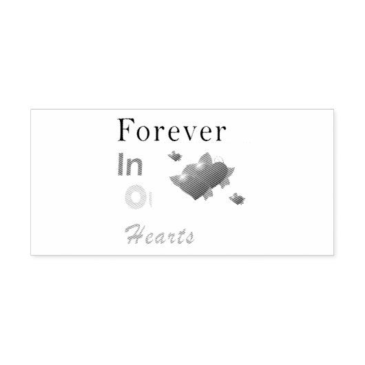 Kids Forever In Our Hearts Zelfinktende Stempel (Design)