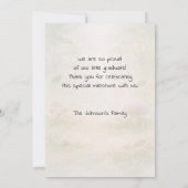 Kids Fox Bear Bunny Woodland Graduation Kaart (Achterkant)