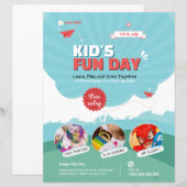 Kids Funday Flyer sjabloon (Voorkant / Achterkant)