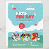 Kid's Funday Flyer template (Voorkant / Achterkant)