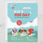 Kid's Funday Flyer template (Voorkant)
