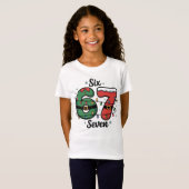Kids' Funny 67 Christmas Lights Holiday T-shirt (Voorkant volledig)