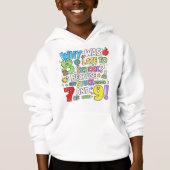 Kids Funny Maths Hoodie | Numbers Joke UK (Voorkant)