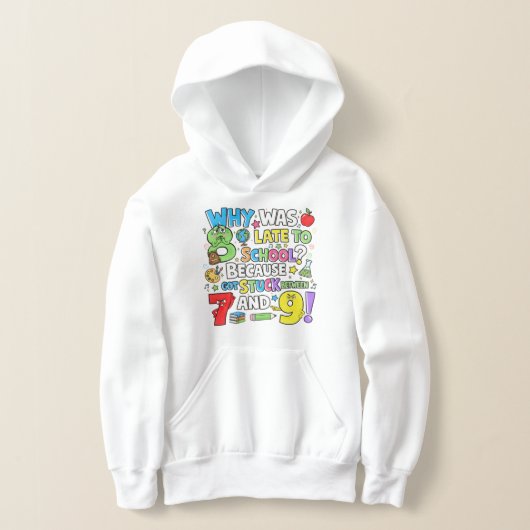 Kids Funny Maths Hoodie | Numbers Joke UK (Laagn)