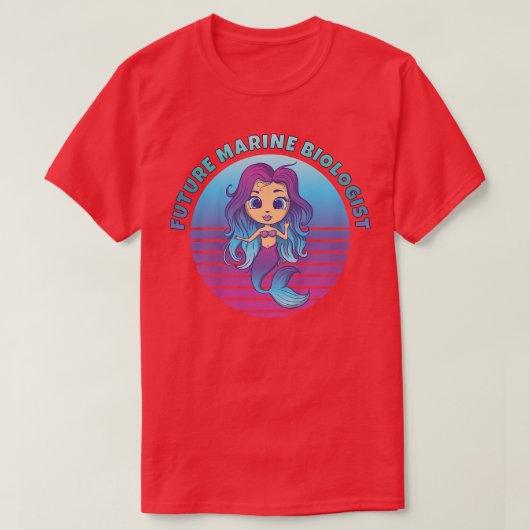 Kids Future Marine Biologist Mermaid T-shirt (Design voorkant)