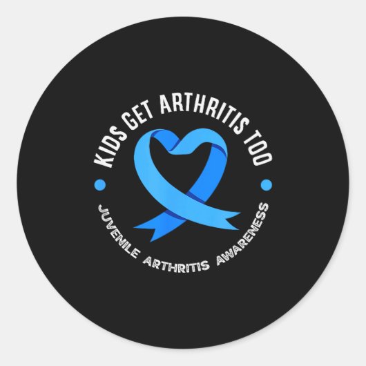 Kids Get Arthritis Too Juvenile Arthritis Awarenes Ronde Sticker (Voorkant)