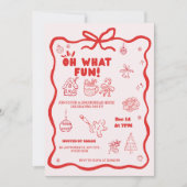 kids Gingerbread Decorating Party Invitation Kaart (Voorkant)