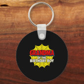 Kids Grandma Of The Birthday Boy Sder Theme Party  Sleutelhanger (Voorkant)