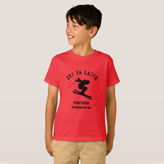 Kids Graphic Ski Tee T-shirt (Voorkant volledig)