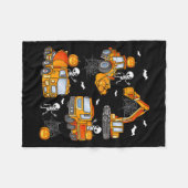 Kids Halloween Construction Trucks Costume Toddler Fleece Deken (Voorkant (Horizontaal))