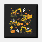 Kids Halloween Construction Trucks Costume Toddler Magneet (Voorkant)