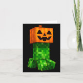 Kids Halloween Gamer Xel Jack O Lantern Pumpkin Bo Kaart (Voorkant)