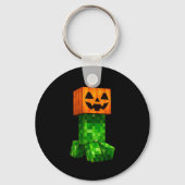 Kids Halloween Gamer Xel Jack O Lantern Pumpkin Bo Sleutelhanger (Voorkant)