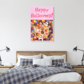 Kid's Halloween Party Canvas Afdruk (Insitu (Slaapkamer))