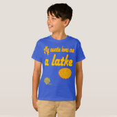 Kids' Hanukkah Shirt - "My auntie loves me a latke (Voorkant volledig)
