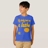 Kids' Hanukkah Shirt - "My daddy loves me a latke" (Voorkant volledig)