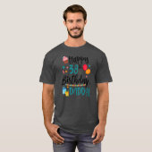 Kids Happy 38th Birthday Daddy BDay Son Daughter T-shirt (Voorkant volledig)