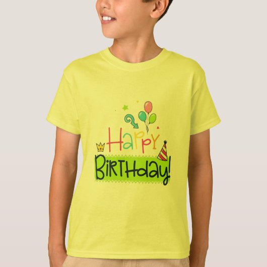Kids Happy Birthday Tee T-shirt (Voorkant)