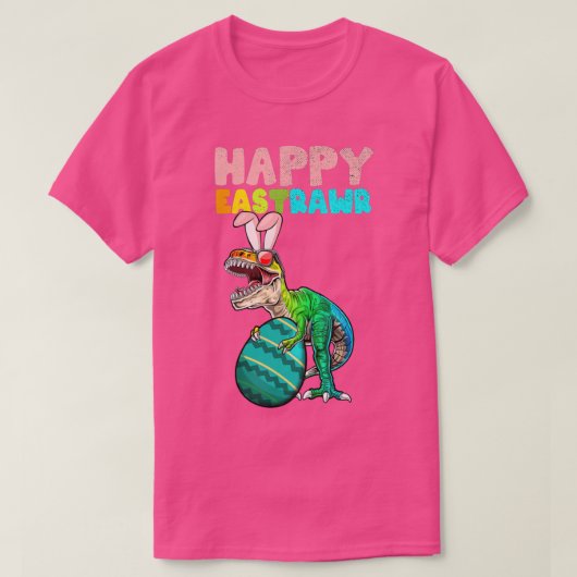 Kids Happy Eastrawr Tre Easter Bunny Egg Funny Din T-shirt (Design voorkant)