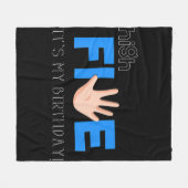 Kids High Five - Cool 5 Year Old Kids Birthday Gif Fleece Deken (Voorkant (Horizontaal))