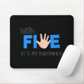 Kids High Five - Cool 5 Year Old Kids Birthday Gif Muismat (Met muis)