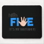 Kids High Five - Cool 5 Year Old Kids Birthday Gif Muismat<br><div class="desc">Kinder 5-jarige kinderen van 5 jaar en ouder - cadeau</div>