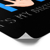 Kids High Five - Cool 5 Year Old Kids Birthday Gif Poster (Hoek)