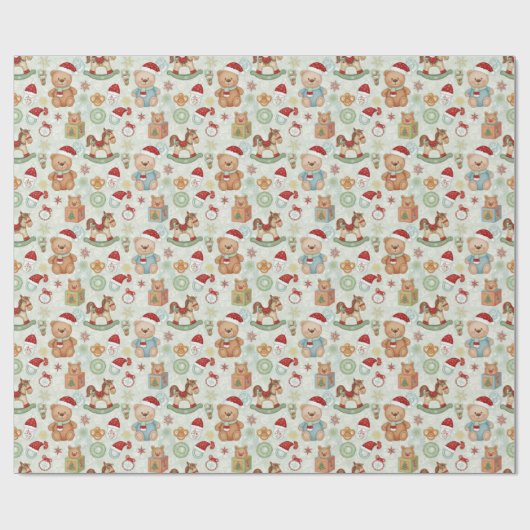 Kids Holiday Wrapping Paper Cadeaupapier (Vlak)