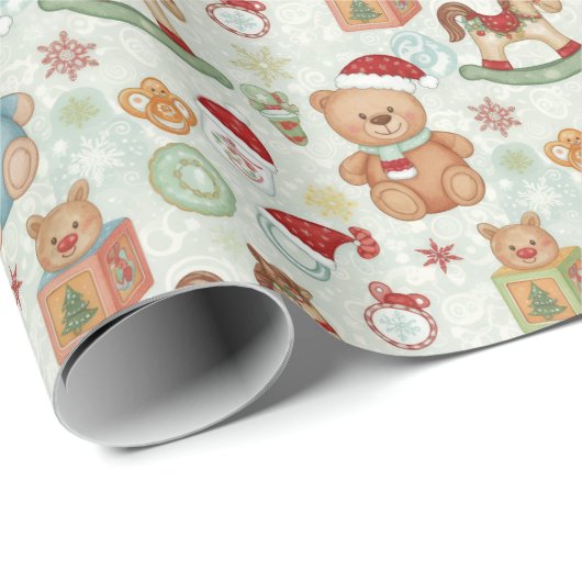 Kids Holiday Wrapping Paper Cadeaupapier (Rol Hoek)