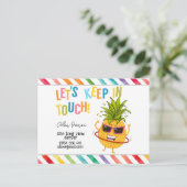 KIds houden contact KIT vierkante sticker favoriet Briefkaart (Staand voorkant)