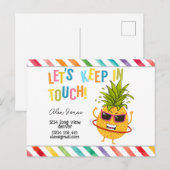 KIds houden contact KIT vierkante sticker favoriet Briefkaart (Voorkant / Achterkant)