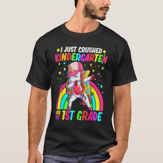 Kids I Just Crushed Kindergarten Look Out First Gr T-shirt (Voorkant)