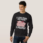 Kids I Like Pigs And Maybe 3 People Trui (Voorkant volledig)