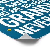 Kids If Mom Says No Ask Grandma Funny Beloved Gran Poster (Hoek)