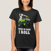 Kids I'm 2 This Is How I Roll Monster Truck T-shirt (Voorkant)