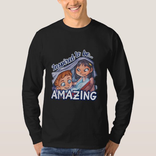 Kids Inspired to be Amazing Embrace Your Potential T-shirt (Voorkant)