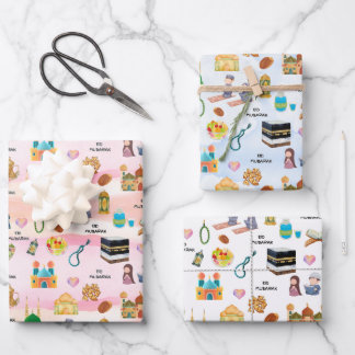 Kids Islamic Gift Wrap – Colourful Eid & Ramadan Inpakpapier Vel