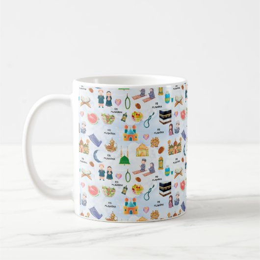 Kids Islamic Mug – Colourful Eid & Ramadan Koffiemok (Links)