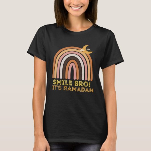 Kids It s Ramadan Bro Smile Muslim s Fasting Month T-shirt (Voorkant)