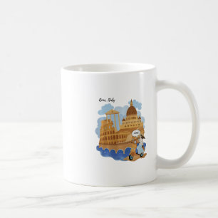 Kids Italië Souvenir Meisje Op Fiets Zegt Ciao - H Koffiemok