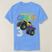 Kids Ix27m Ready to Crush 3 Monster Truck 3rd Birt T-shirt (Design voorkant)