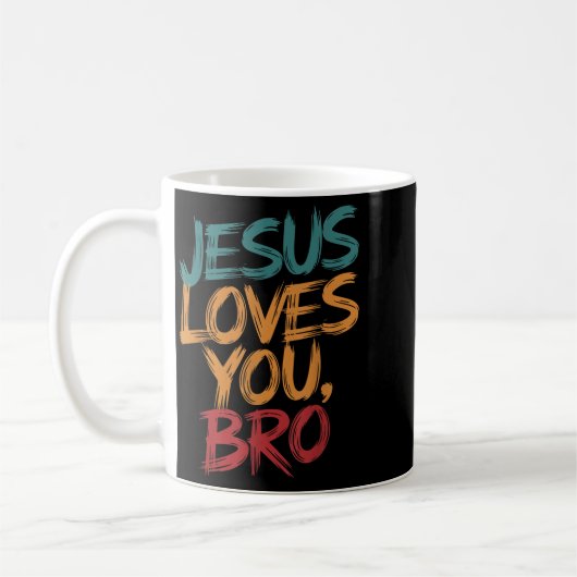 Kids Jesus Loves You Bro Funny Christian Boys Todd Koffiemok (Links)