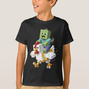 Kids Jock Kippen Shirt Pixel Art Gamer Zombie Jong