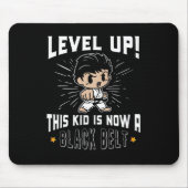 Kids Karate Uniform Black Belt Award T Shirt Gifts Muismat (Voorkant)