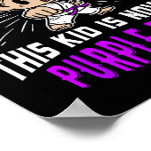 Kids Karate Uniform Purple Belt Award T Shirt Gift Poster (Hoek)